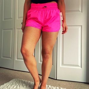 High waisted Track shorts